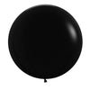 24" Fashion Black Sempertex Latex Balloons, Pack of 10