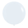 24" Fashion White Sempertex Latex Balloons, Pack of 10