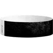100-Count Black Wrist Tickets 3/4"