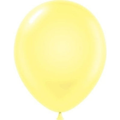 11" Tuftex Balloons 12 Per Package Pearl Yellow