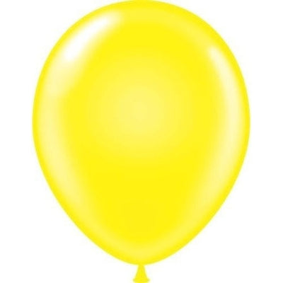 11" Tuftex Balloons 12 Per Package Yellow