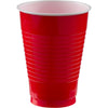 12 Oz. Plastic Cups, 20 Count. - Apple Red