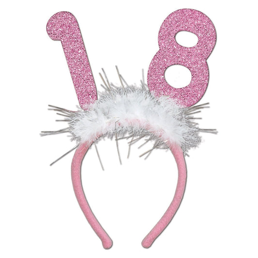 18 Glittered Boppers W/Marabou