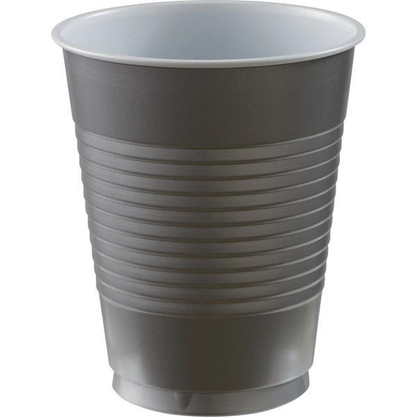 18 Oz. Plastic Cups, 50 Count. - Silver