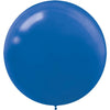 24" Round Latex Balloons - Bright Royal Blue 4 Count