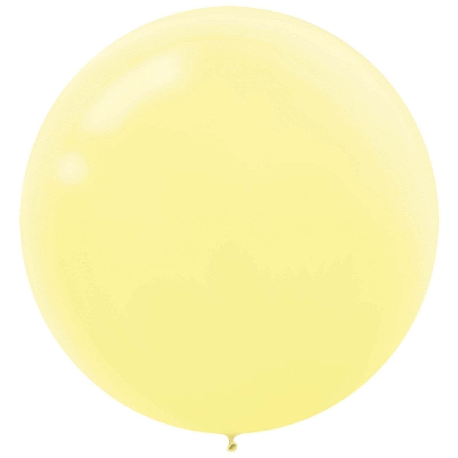 24" Round Latex Balloons - Pastel Assorted