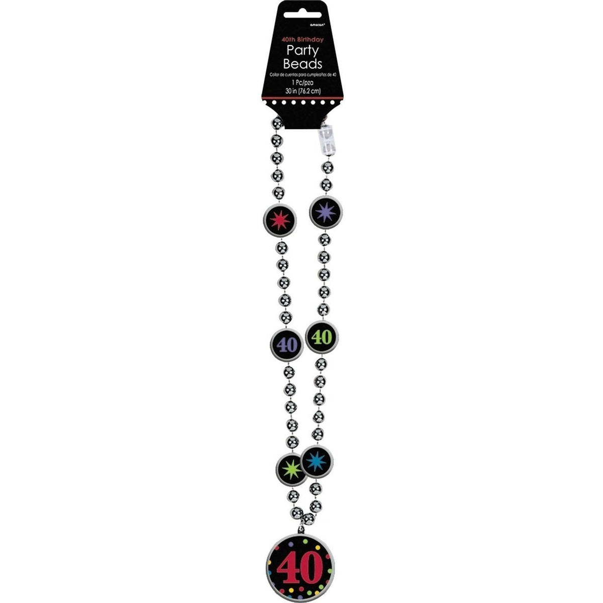 40Th Birthday Party Bead Necklace
