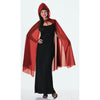 45'Red Hood Glitter Cape