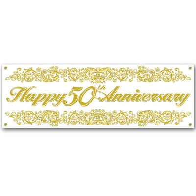 50Th Anniversary Sign Banner