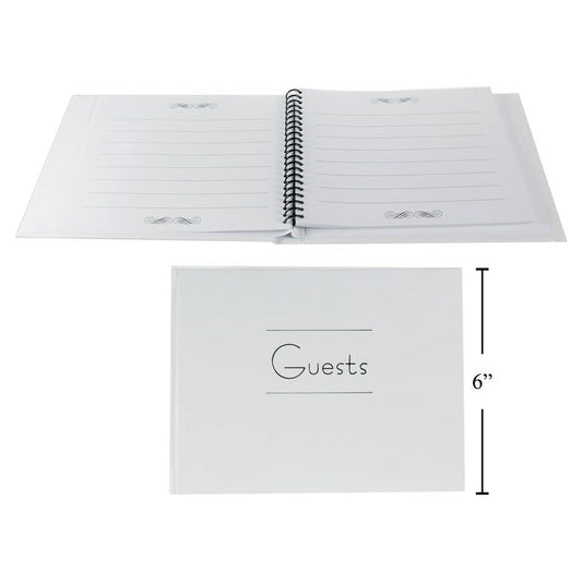 7.5" X 5-7/8" Wedding Guests Book,