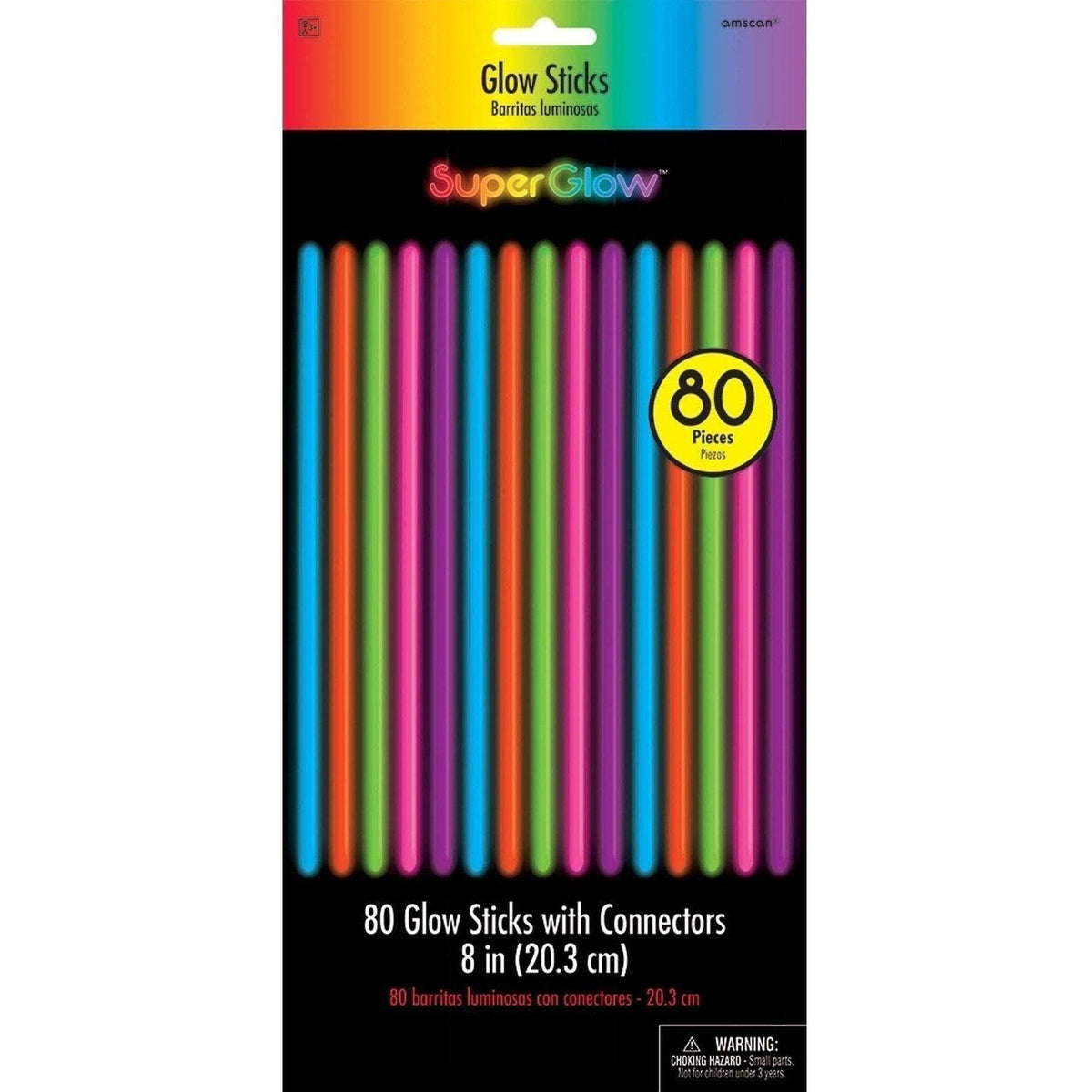 8" Glow Stick - Mega Value Multi Color