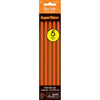 8" Orange Glow Sticks, 5 Count