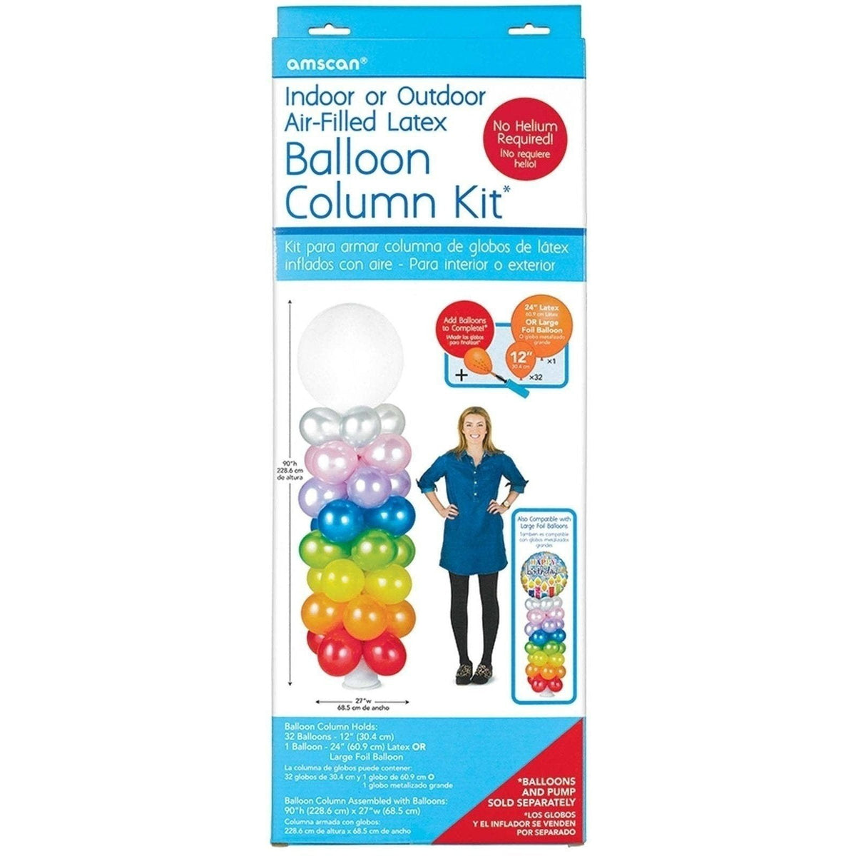 Air-Filled Latex Balloon Column Kit