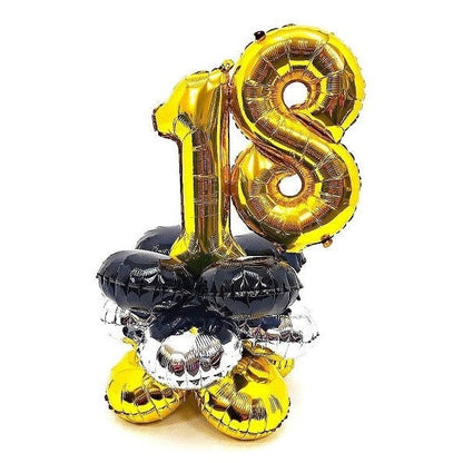 Air-Filled Balloon Centerpiece Add-An-Age Birthday