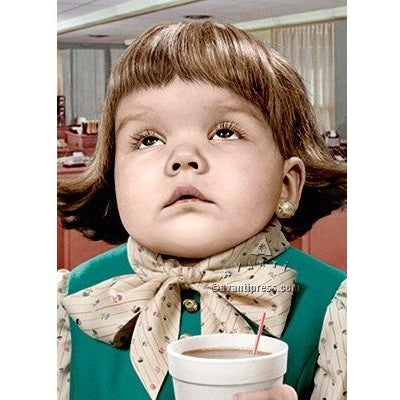 Avanti Little Girl Coffee Cup Almost Funny Greeting Card