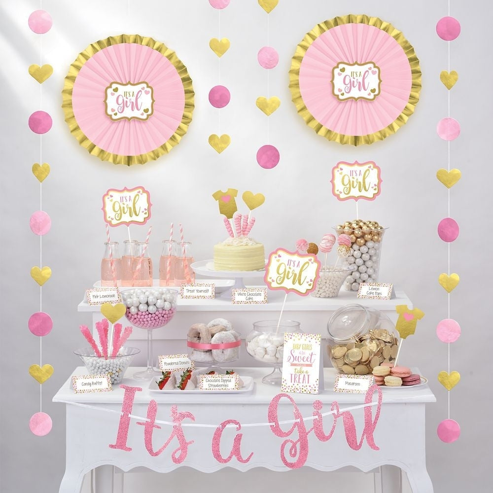 Baby Shower Buffet Decorating Kit - Girl