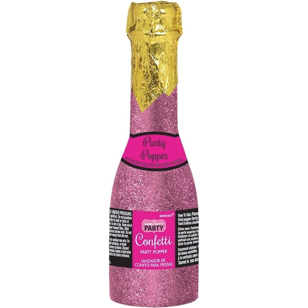 Bachelorette Glitter Bottle Party Popper
