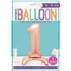 Rose Gold Number Shaped Standing Foil Balloon 30" 1