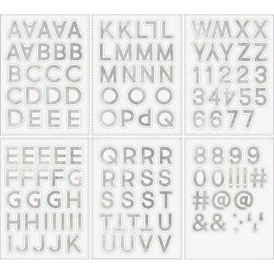 Balloon Stickers - Silver