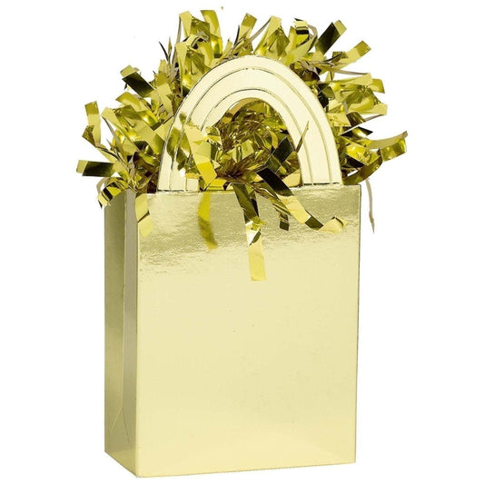 Gold Solid Mini Tote Balloon Weight