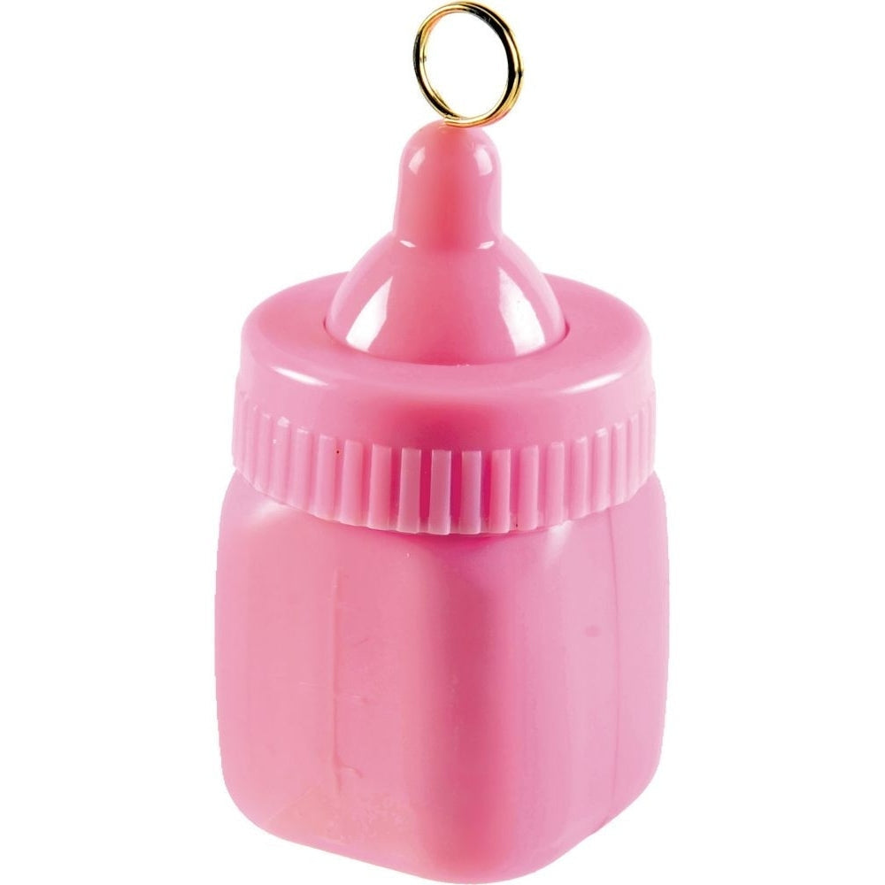 Pink Baby Bottle Balloon Weight