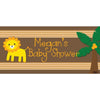 Banner - Custom Deluxe Baby Shower Tree & Lion