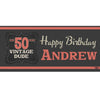 Banner - Custom Deluxe Birthday Red Vintage