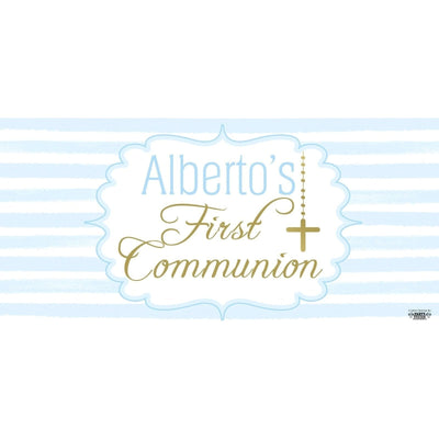 Banner - Custom Deluxe Religious Blue & Gold