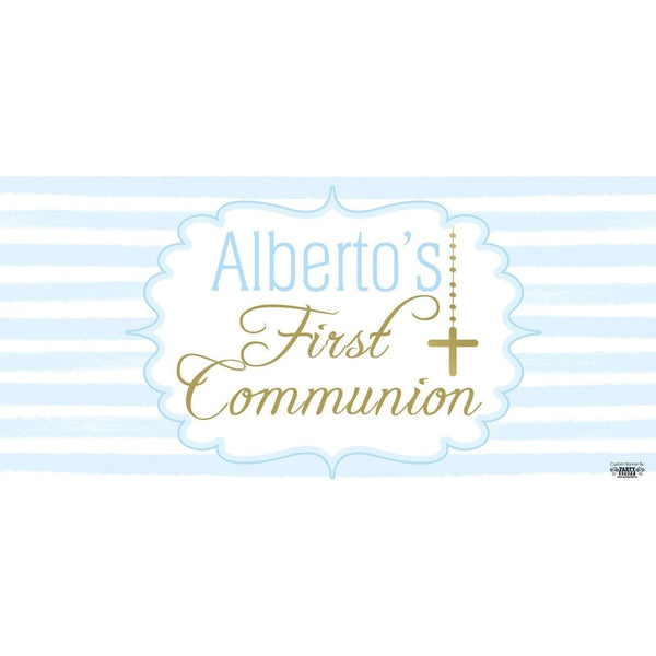 Banner - Custom Deluxe Religious Blue & Gold