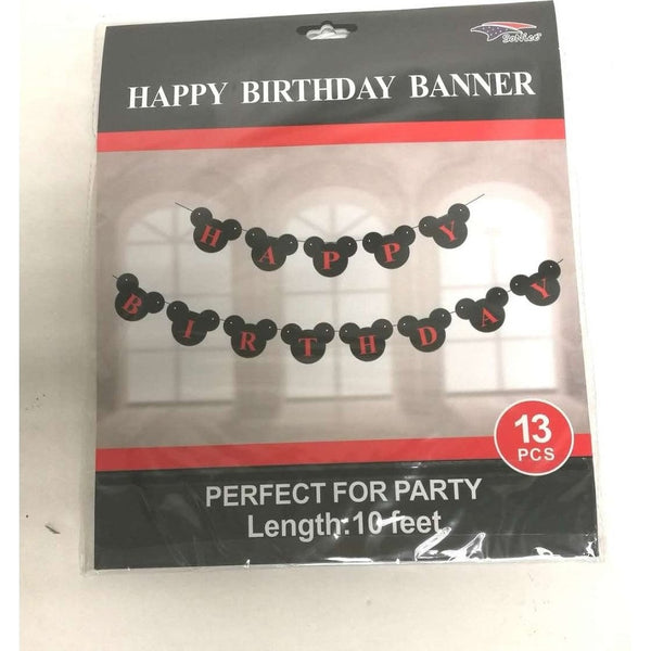 Banner - Happy Birthday Mickey Mouse