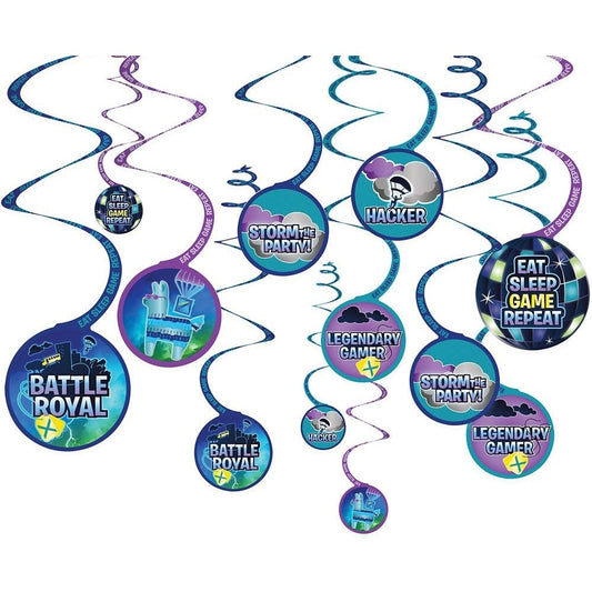 Battle Royal Spiral Decoration, Value Pack Fortnite Inspired