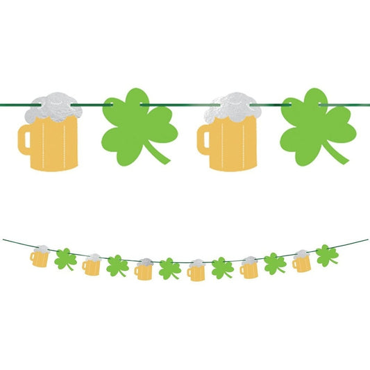 Beer & Shamrock Banner