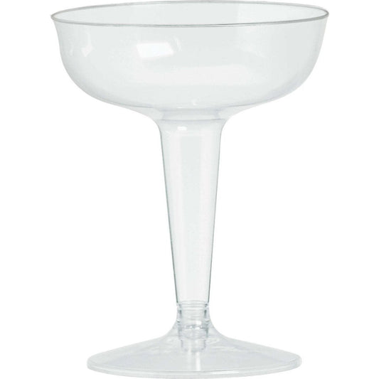 Big Party Pack Clear Plastic Champagne Glasses, 4Oz.