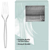 Big Party Pack Clear Plastic Forks, 100 Count