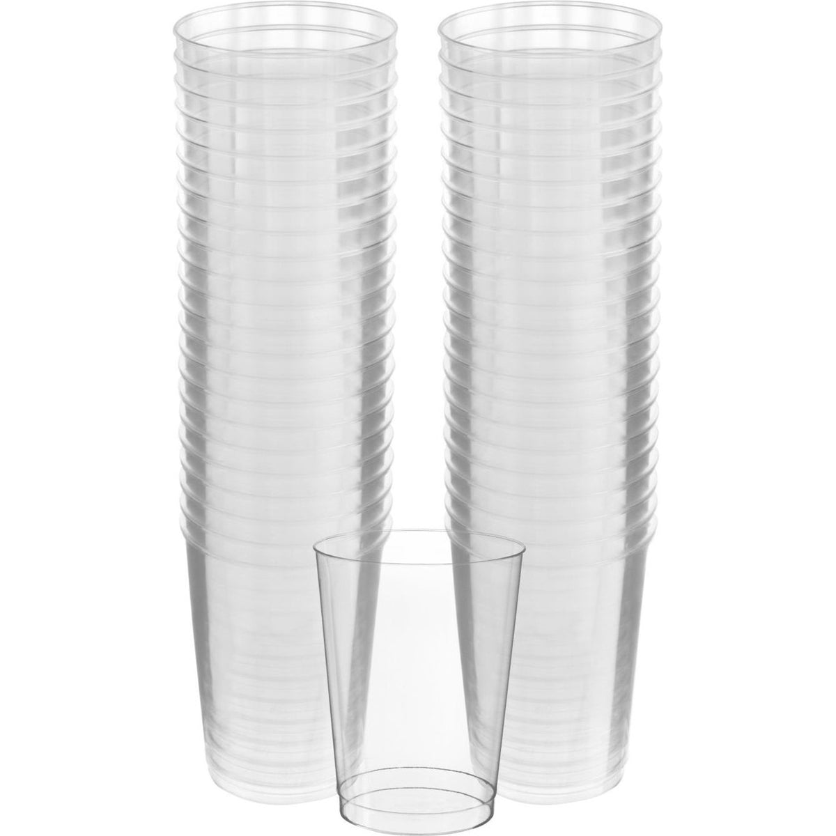 Big Party Pack Clear Plastic Tumblers, 10Oz.