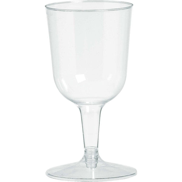 Big Party Pack Clear Plastic Wine Glasses, 5 1/2Oz.