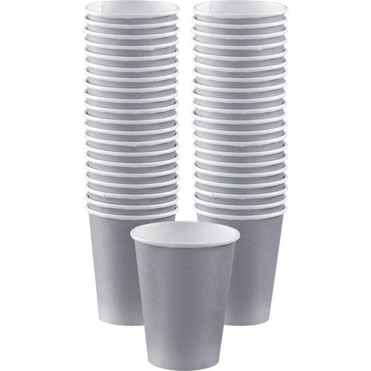 Big Party Pack Paper Coffee Cups - Silver