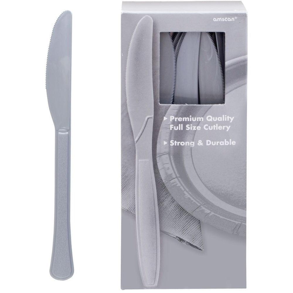 Big Party Pack Silver Plastic Knives