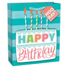 Birthday Cake Large Bag W/Gift Tag