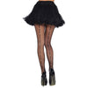Black Crystal Back Seam Fishnet Stockings - Adult Standard