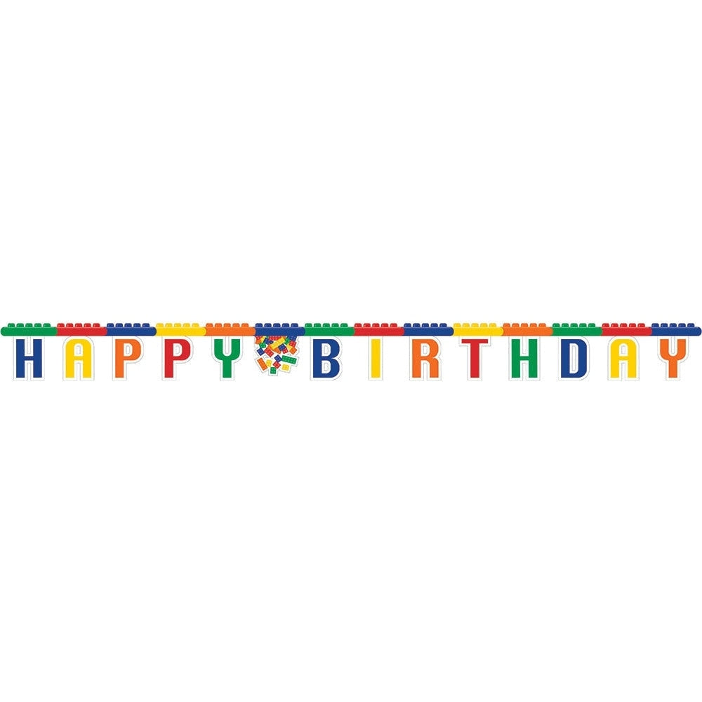 Block Party Party Banner Lego Inspired