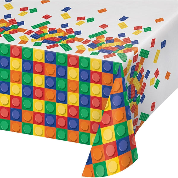 Block Party Plastic Tablecloth Lego Inspired