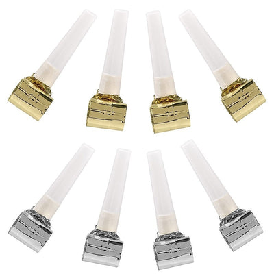 Birthday Accessories Silver & Gold Blowouts