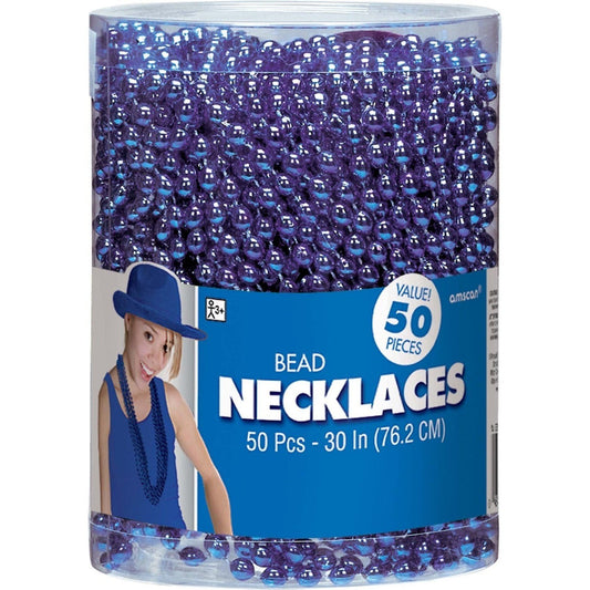 Blue Beads - 50 Necklaces Per Tub