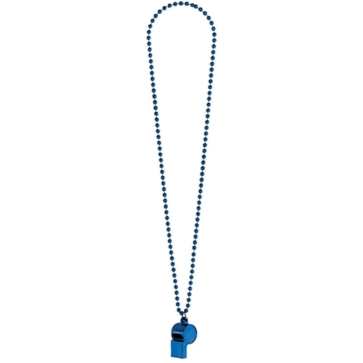 Blue Whistle On Chain Necklace