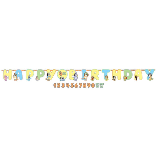 Bluey Jumbo Add An Age Letter Banner