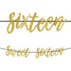 Blush Sixteen Letter Banner