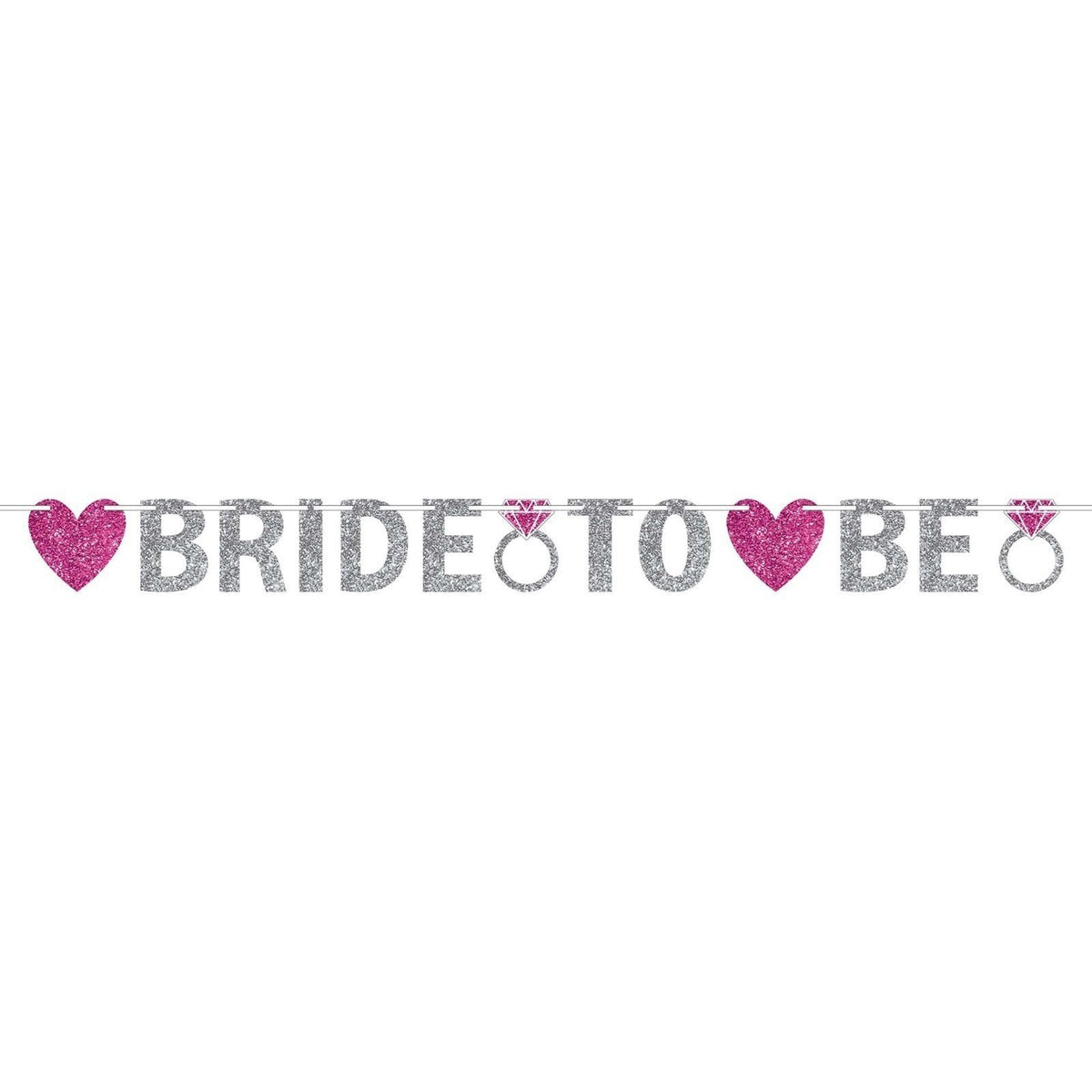 Bride To Be Glitter Banner