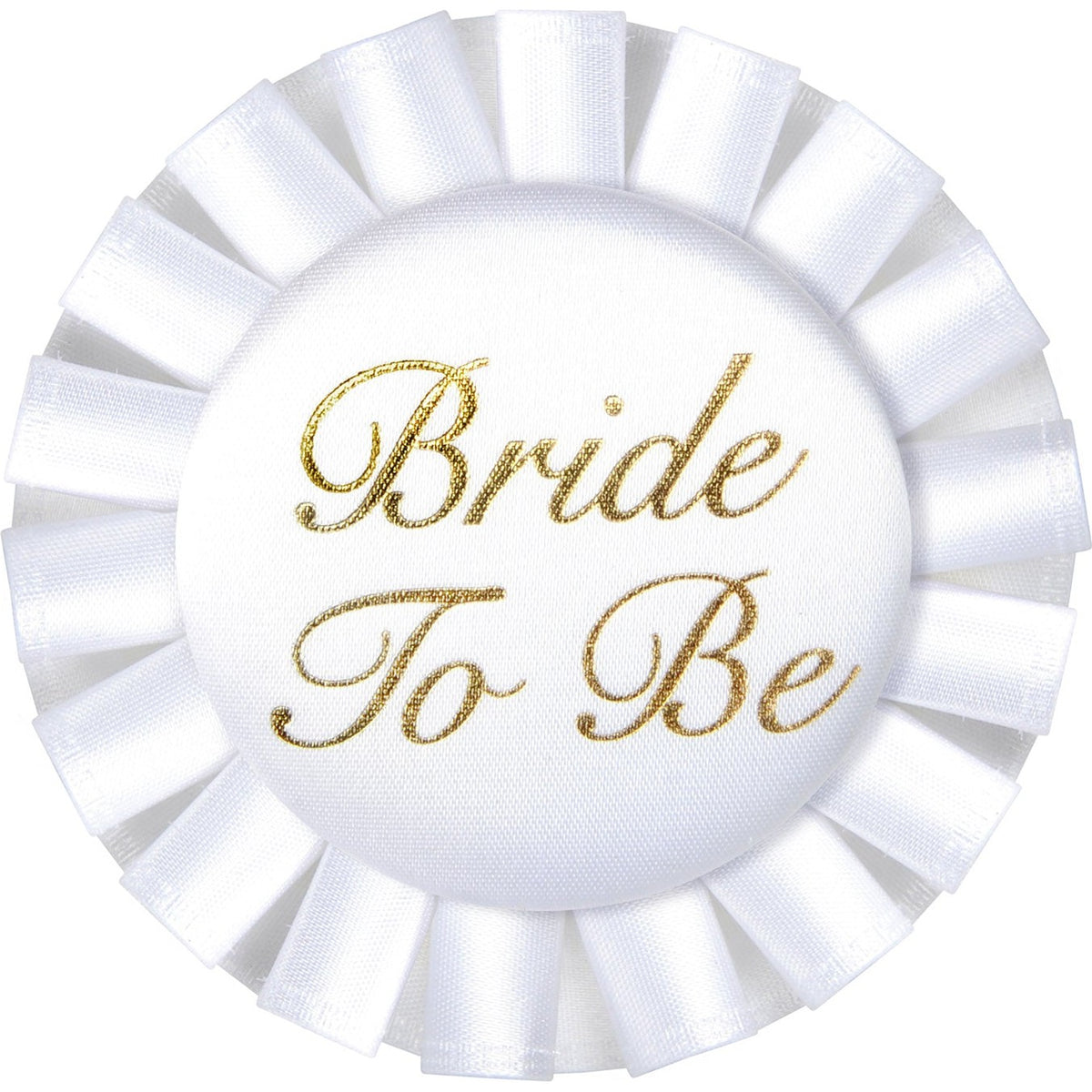 Bride To Be Satin Button