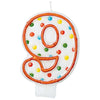 Polka Dots #9 Flat Molded Candle